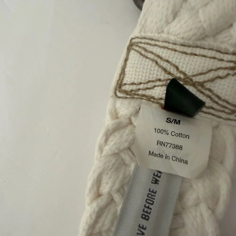J. Crew Ivory Braided Belt S/M - Picture 7 of 9